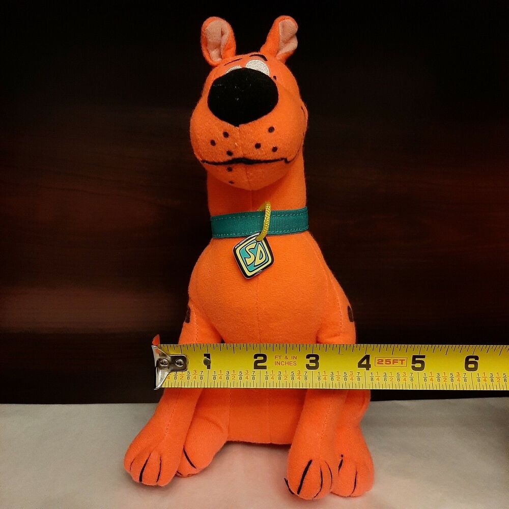 Toy Factory Scooby Doo Plush Neon Pink/Orange Stuffed Plush Toy 9" - Picture 3 of 7
